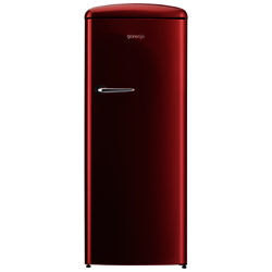 Gorenje ORB153 Freestanding Fridge, A+++ Energy Rating, Right-Hand Hinge, 60cm Wide Burgundy